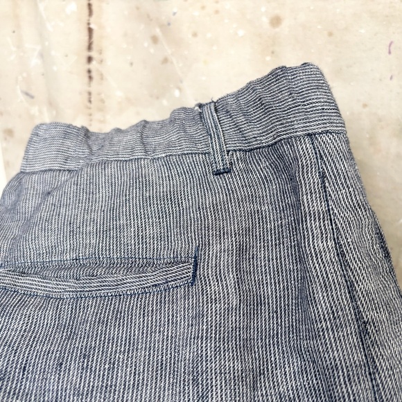 120% Lino Striped Linen Trousers - Picture 4 of 4